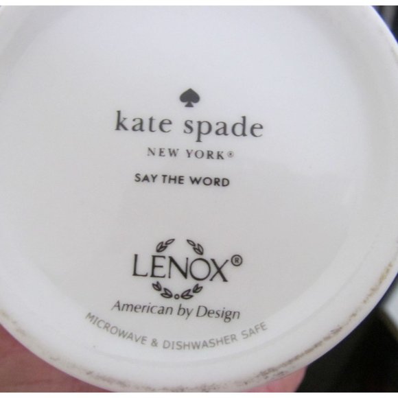 Lenox Kate Spade Say the Word Porcelain Mug - Picture 6 of 8